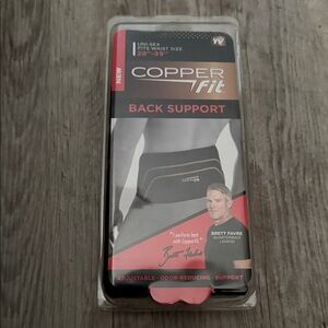Copper Fit Black Back Support Belt